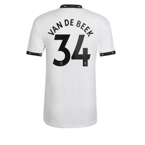Fotbalové Dres Manchester United Donny van de Beek #34 Venkovní 2022-23 Krátký Rukáv